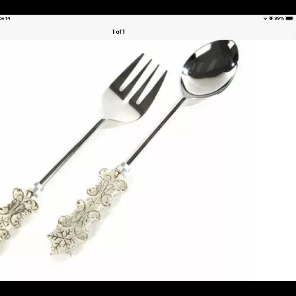 Mackenzie-Childs Snowfall Serving Set NIB